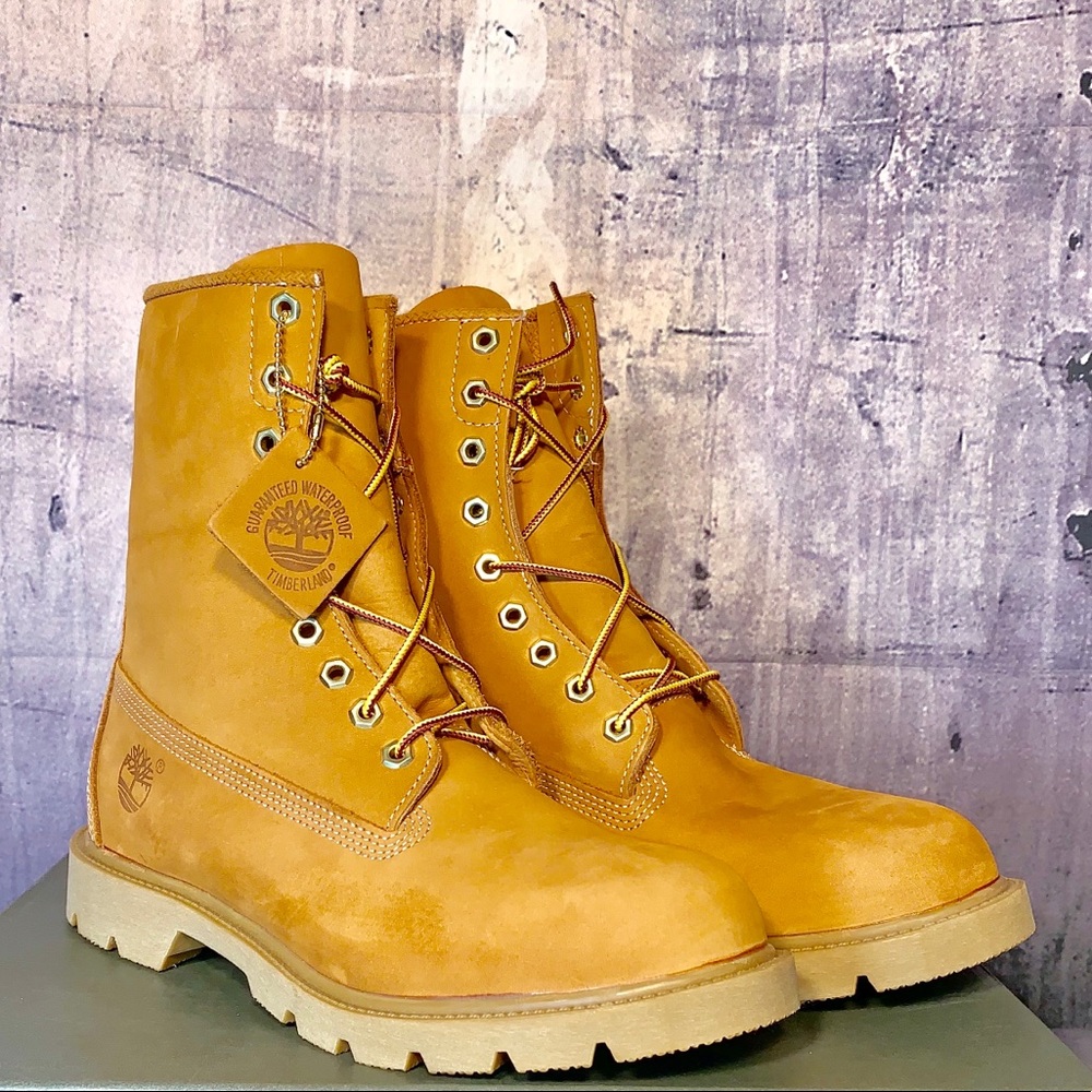 TIMBERLAND MEN'S 8 IN. BASIC WORK BOOTS WHEAT - Picture 4 of 8
